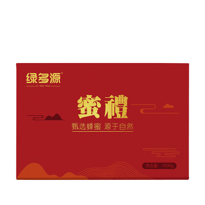 绿多源农家蜂蜜礼盒1000克
