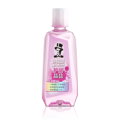 黑人漱口水护龈晶盐250ml清新口气不含酒精温和不刺激