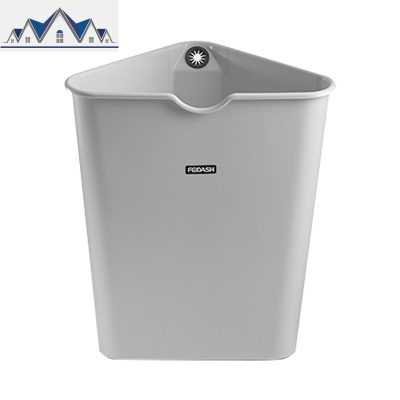 创意塑料三角形垃圾桶无盖厨房卫生间客厅家用墙角卧室筒 三维工匠