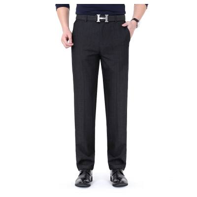 1马克劲霸男装旗舰店西裤男秋冬款双褶商务正装直筒免熨烫职业男士宽松西装裤