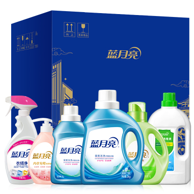 蓝月亮深层去污持久留香洗衣液6kg组合装低泡易冲洗省时省力通用面料