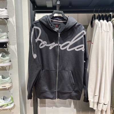 NIKE耐克连帽外套运动休闲加绒保暖针织男装夹克HF9296-045 C