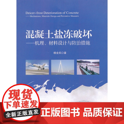 混凝土盐冻破坏--机理、材料设计与防治措施 杨全兵 中国建筑工业出版社 正版书籍