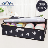 内衣收纳盒子布艺有盖家用牛津布文胸盒子装袜子放内裤储物整理箱 三维工匠
