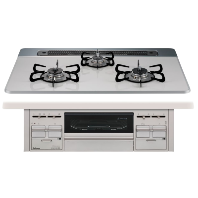 日本进口百乐满燃气灶repla75嵌入式三眼灶煤气炉天然气PD-509WS-75CV