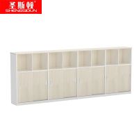 圣斯顿S-SF3230BG办公柜矮柜3200*300*1150mm雪松色(15天内发货)