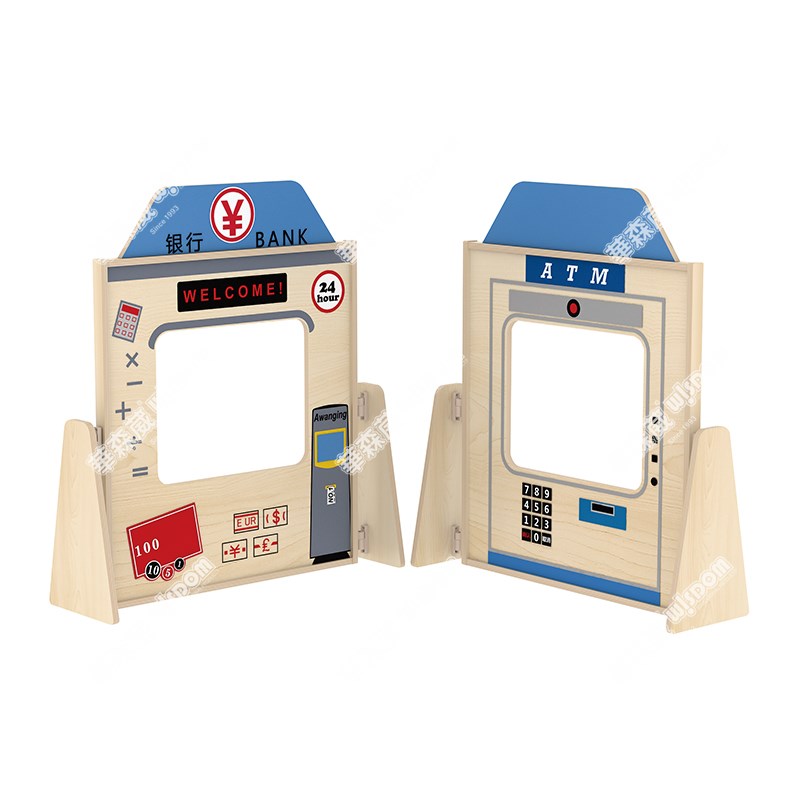 华森葳儿童家具立体扮演墙板-银行-美容院-医院