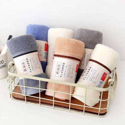 3条混装日式全棉股毛巾加厚成人洗脸洁面巾礼品广告毛巾100克