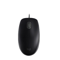 罗技(Logitech) M110 鼠标 有线鼠标 办公鼠标 轻音鼠标 对称鼠标 黑色