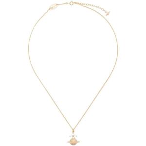 Vivienne Westwood新款轻奢气质黄金项链星形水晶精致优雅可调链女式饰品 Gold_Color