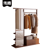 伟樽实木衣帽架80*40*168cm个
