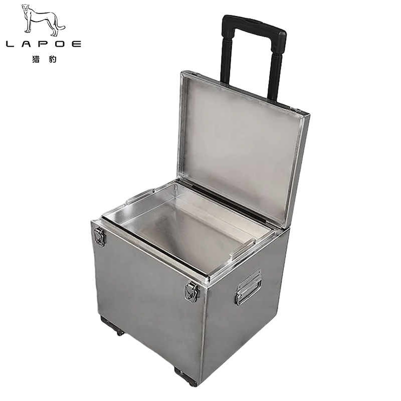猎豹 不锈钢拉杆工具箱大号双层工具箱60x35x35cm/个
