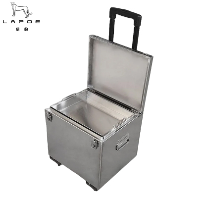 猎豹 不锈钢拉杆工具箱大号双层工具箱60x35x35cm/个