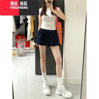 YIBUSHENG美式辣妹运动休闲短裤女季新款小个子抽绳宽松阔腿显瘦a字热裤