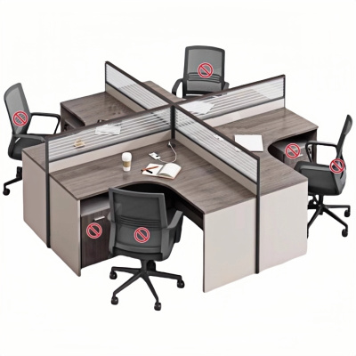 悦兴诚办公桌单桌2800*2400*1100mm张