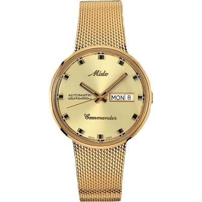 Mido男手表自动上链商务腕表Commander 1959日历显示经典复古