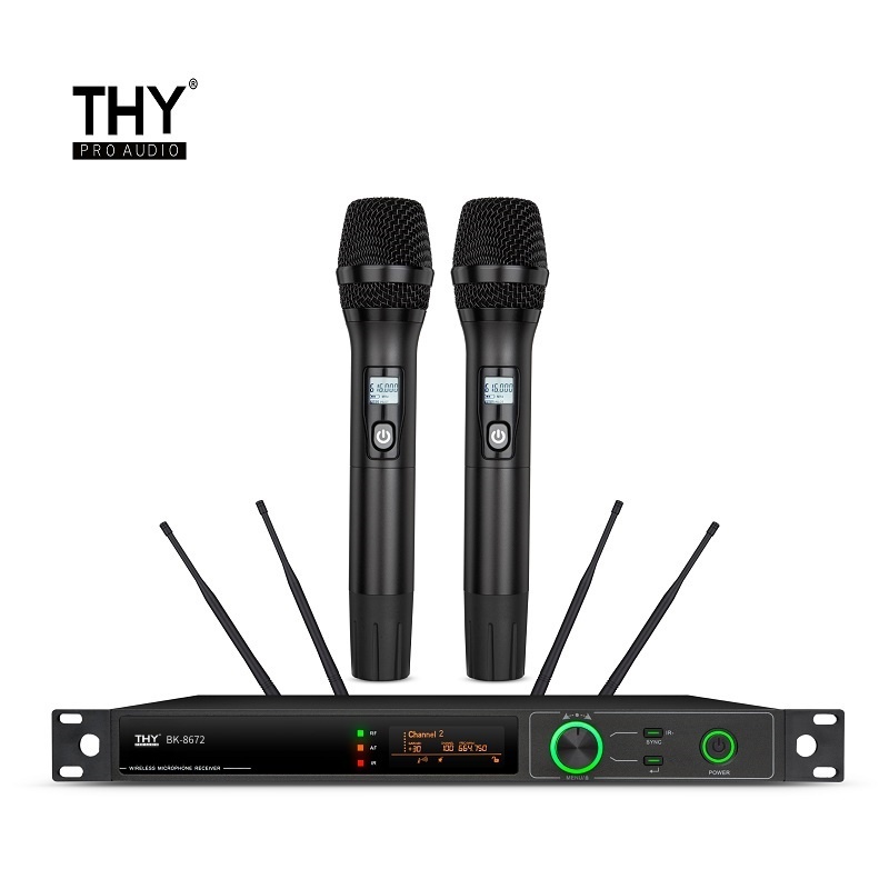 THY PROAUDIO一拖二无线手持话筒 BK-8672 套