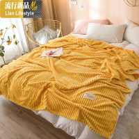 毛毯被子冬季加厚保暖牛奶绒办公室午睡盖毯珊瑚绒床单单人小毯子 三维工匠