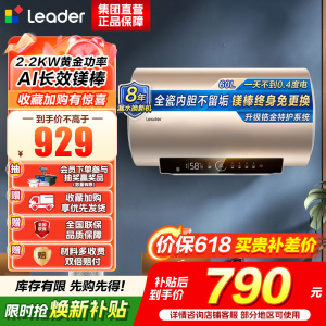 海尔(Haier)智家出品Leader统帅热水器[咨询客服享补贴] 电热水器60升LD5S一级能效出租房家用小尺寸