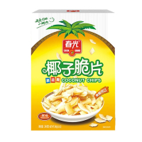 春光食品海南特产果干春光烘烤椰子脆片原味果蔬脆盒装240g