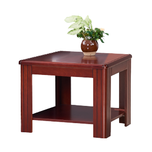 鸿业盛大FS-402边桌茶几带抽方茶几现代简约咖啡桌现代中式茶几办公茶几简约木茶几600L*600W*450H 红色
