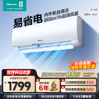 [官方自营]海信(Hisense)空调1.5匹 新一级能效直流变频手机智控一键防直吹挂机KFR-35GW/E290-X1