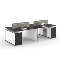 臻远 ZY-X542 职员办公桌屏风工作位职员卡座 对坐四人位