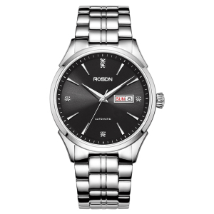 劳士顿(ROSDN)手表男自动机械表时尚商务休闲双日历真钻男表防水G2168