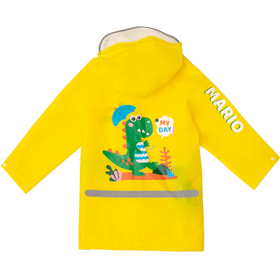 幸福玛丽/CheerfulMario儿童雨衣男童女童宝宝幼儿园学生斗篷式雨披大帽檐小学生雨上学衣