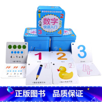 [正版]铁盒装儿童数字快速入门认知卡 0-3-6岁宝宝启蒙认知早教卡加厚版加减乘除符号10 20 50以内加减法运算口