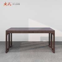 质凡定制非洲胡桃木办公桌 1650*750*770mm