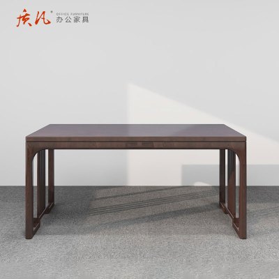 质凡定制非洲胡桃木办公桌 1650*750*770mm