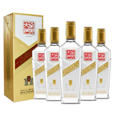 全兴大曲金樽白酒浓香型52度纯粮酒送礼高度口粮白酒礼盒装 500ml*6 整箱装