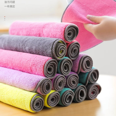 [补贴10%]抹布吸水不掉毛厨房专用洗碗布清洁擦桌子商用餐饮酒店保洁毛巾