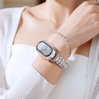 适用小米手环10表带band9/8满天星璀璨镶钻时尚女生手链腕带保护壳夏季xiaomi手表10陶瓷版ins高级升级连接器