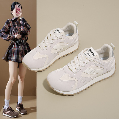 秋季新款韩版透气阿甘鞋女ins学生休闲鞋女德训跑步鞋