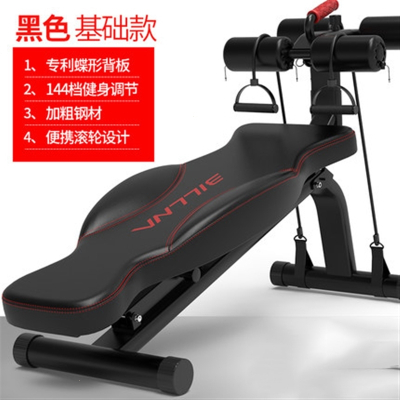  比纳仰卧起坐健身器材家用男士仰卧板辅助收腹器女多功能哑铃凳