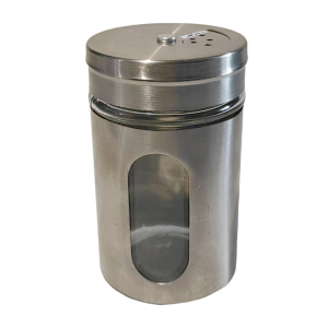 炯毅 不锈钢调料罐调味盒味盅猪油罐厨房料缸圆形调味盒打蛋盆辣椒罐家用调味罐 调料罐 撒料罐 8cm*5cm 个