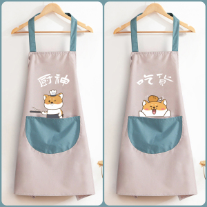 [补贴10%]长袖围裙女家用厨房防水防油专用餐饮工作服新款网红秋冬罩衣围腰
