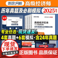 高级经济师2025年教材历年真题库试卷环球网校含2024真题金融人力资源工商管理农业建筑与房地产运输财税习题试题刷题习题