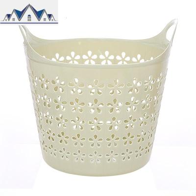 塑料大号脏衣篮手提素色脏衣服收纳篮脏衣篓玩具杂物整理筐置物篮 三维工匠
