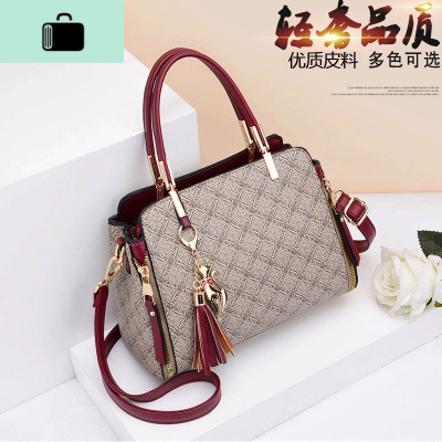 2020新款女包韩版百搭女士手提包单肩斜挎包高级感洋气皮妈妈包NEW LAKE女斜挎包