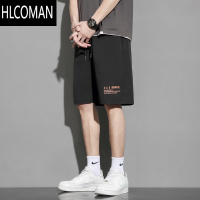 HLCOMAN冰丝速干短裤男士夏季外穿篮球运动跑步休闲宽松五分裤子夏天