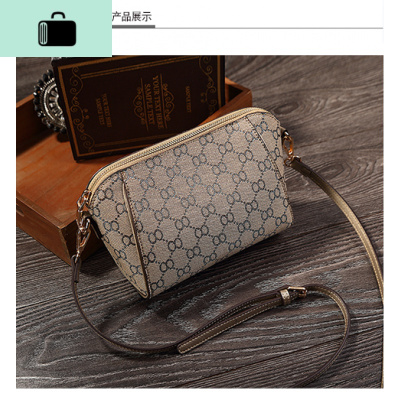 2020春夏新款女包百搭时尚小方包单肩斜挎迷你小包包女简约贝壳包NEW LAKE 雅致灰女斜挎包