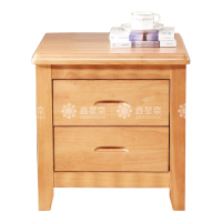鑫星奈XXN4030707 床头柜原木色床边收纳储物柜