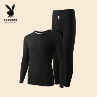 花花公子保暖内衣男士秋衣秋裤套装打底衫羊毛护膝2025新款秋冬季