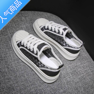 SUNTEK网面透气小白鞋女鞋女款2023年夏季新款百搭超火松糕休闲厚底板鞋