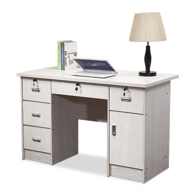 域赢办公电脑桌单人书桌写字台白色