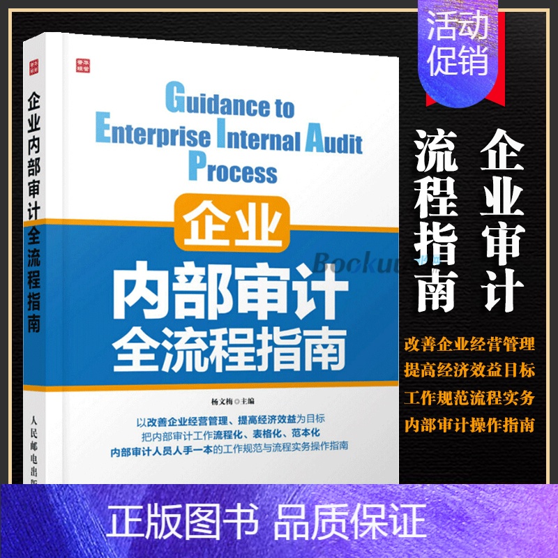 [正版]企业内部审计全流程指南 中小企业内部审计实务 企业绩效审计 企业管理书 会计审计教程书 内审员参考手册 企业内部