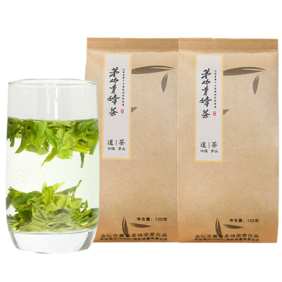 麓雨绿茶2021新茶上市茅山青峰炒青特产散装毛峰高山云雾日照足茶叶250g